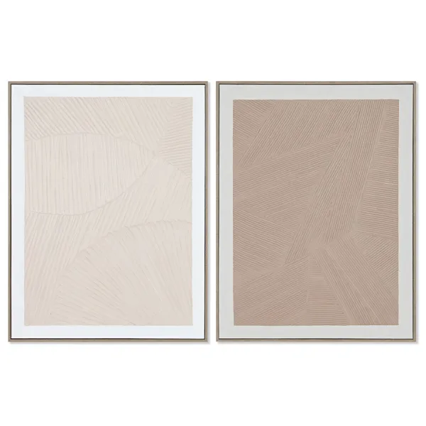 Painting Home ESPRIT Modern Urban 62,3 x 4,5 x 82,3 cm (2 Units)