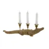 Decorative Figure Home ESPRIT Golden Candle Holder 42,5 x 12,5 x 11,5 cm