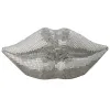 Decorative Figure Home ESPRIT Silver Lips 33 x 11 x 14 cm