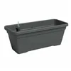 Plant pot Artevasi Anthracite 24,3 x 22 cm Plastic Rectangular