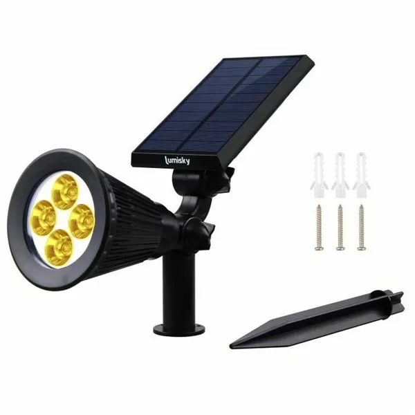 Lamp Lumi Garden Black 5 V 250 Lm (2 Units)