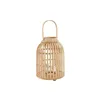 Candleholder Home ESPRIT Natural Light brown Bamboo Crystal 22,5 x 22,5 x 30 cm