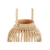 Candleholder Home ESPRIT Natural Light brown Bamboo Crystal 22,5 x 22,5 x 30 cm