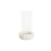 Candleholder Home ESPRIT White Natural Crystal Marble 10 x 10 x 18 cm