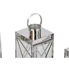 Lantern Home ESPRIT Silver Crystal Steel Chromed 22 x 20 x 50 cm (4 Pieces)