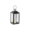 Lantern Home ESPRIT Black Silver Crystal Steel 18 x 18 x 41 cm (2 Pieces)