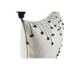 Cushion Home ESPRIT White Black Rhombus 50 x 15 x 30 cm