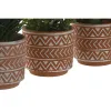 Decorative Plant Home ESPRIT Polyethylene Cement 12 x 12 x 17 cm (3 Units)