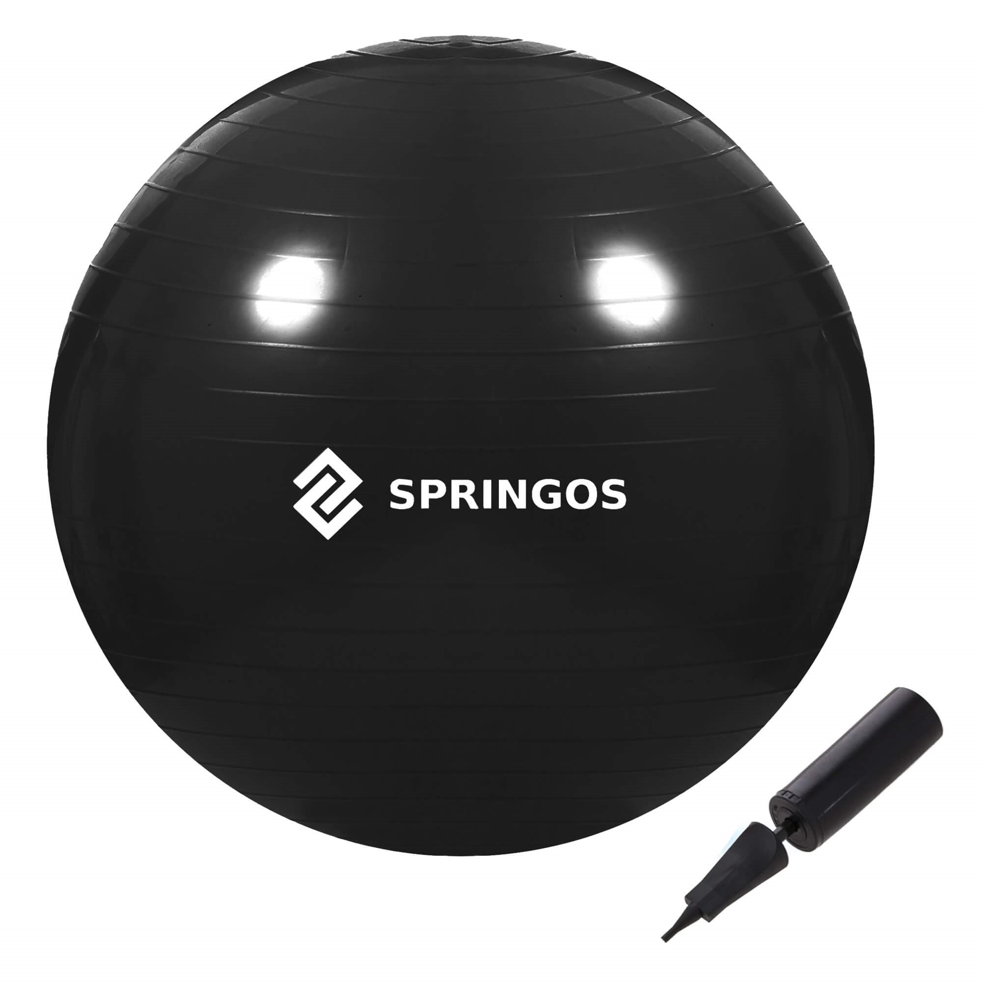 Kuntoilupallo pumpulla Springos FB0013, 55 cm,  | Osta verkosta — Megaluks