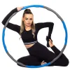Hula hoop with massager Springos FA0068 100 cm blue-grey