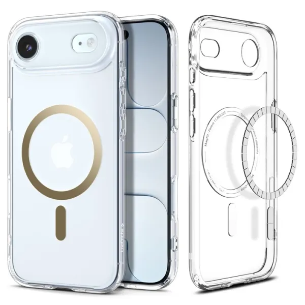 Spigen Ultra Hybrid Mag MagSafe - Case for iPhone Air (Clear/Gold)