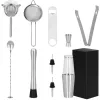 Bartender Set Boston Shaker Springos KI0009 11 pcs. Silver
