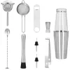 Bartender Set Boston Shaker Springos KI0009 11 pcs. Silver