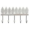 Wall mounted coat hanger Home ESPRIT White Black Metal Mango wood Sheet 41 x 6,5 x 16,5 cm