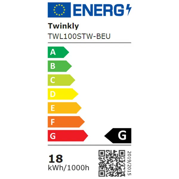 LED strips Twinkly TWL100STW-BEU Multicolour 15 W G (1 Unit)