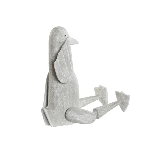 Decorative Figure Home ESPRIT Grey Duck 16 x 14 x 42 cm (2 Pieces)