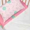 Fitted sheet HappyFriday MR FOX Multicolour Pink 70 x 140 x 14 cm