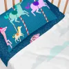 Fitted sheet HappyFriday MR FOX Multicolour Dark blue 70 x 140 x 14 cm