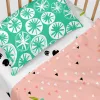 Fitted sheet HappyFriday MOSHI MOSHI White Multicolour 70 x 140 x 14 cm Panda bear