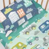 Fitted sheet HappyFriday MOSHI MOSHI Green Multicolour 70 x 140 x 14 cm