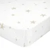 Fitted sheet HappyFriday BASIC KIDS White Beige 70 x 140 x 14 cm Stars