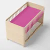 Fitted sheet HappyFriday BASIC KIDS Fuchsia 70 x 140 x 14 cm