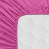 Fitted sheet HappyFriday BASIC KIDS Fuchsia 70 x 140 x 14 cm