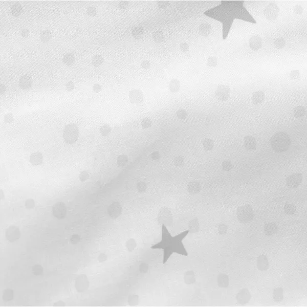 Fitted sheet HappyFriday BASIC KIDS White Grey 70 x 140 x 14 cm Stars