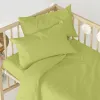 Fitted sheet HappyFriday BASIC KIDS Green 70 x 140 x 14 cm