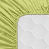 Fitted sheet HappyFriday BASIC KIDS Green 70 x 140 x 14 cm