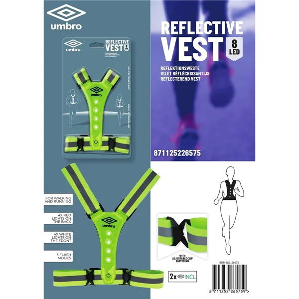 Reflective Vest Umbro Adjustable