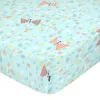 Fitted sheet HappyFriday MOSHI MOSHI Blue Multicolour 60 x 120 x 14 cm