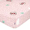 Fitted sheet HappyFriday MR FOX Multicolour Pink 60 x 120 x 14 cm