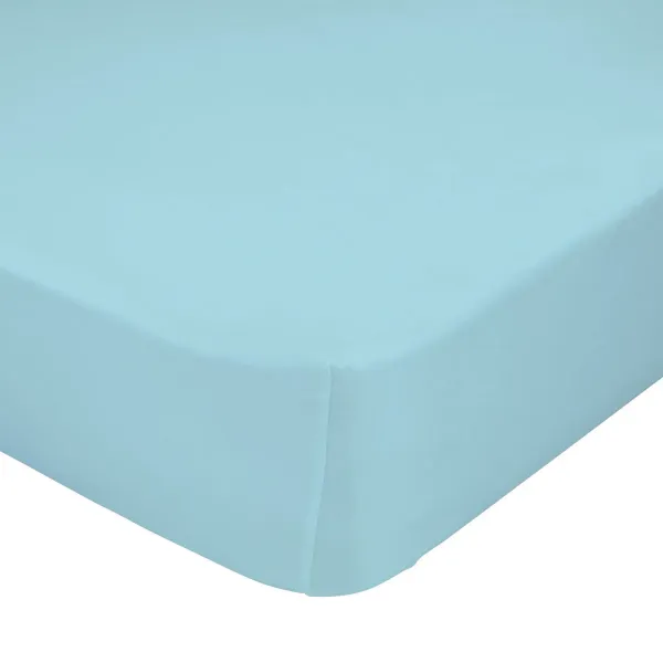 Fitted sheet HappyFriday BASIC KIDS Blue 90 x 200 x 32 cm