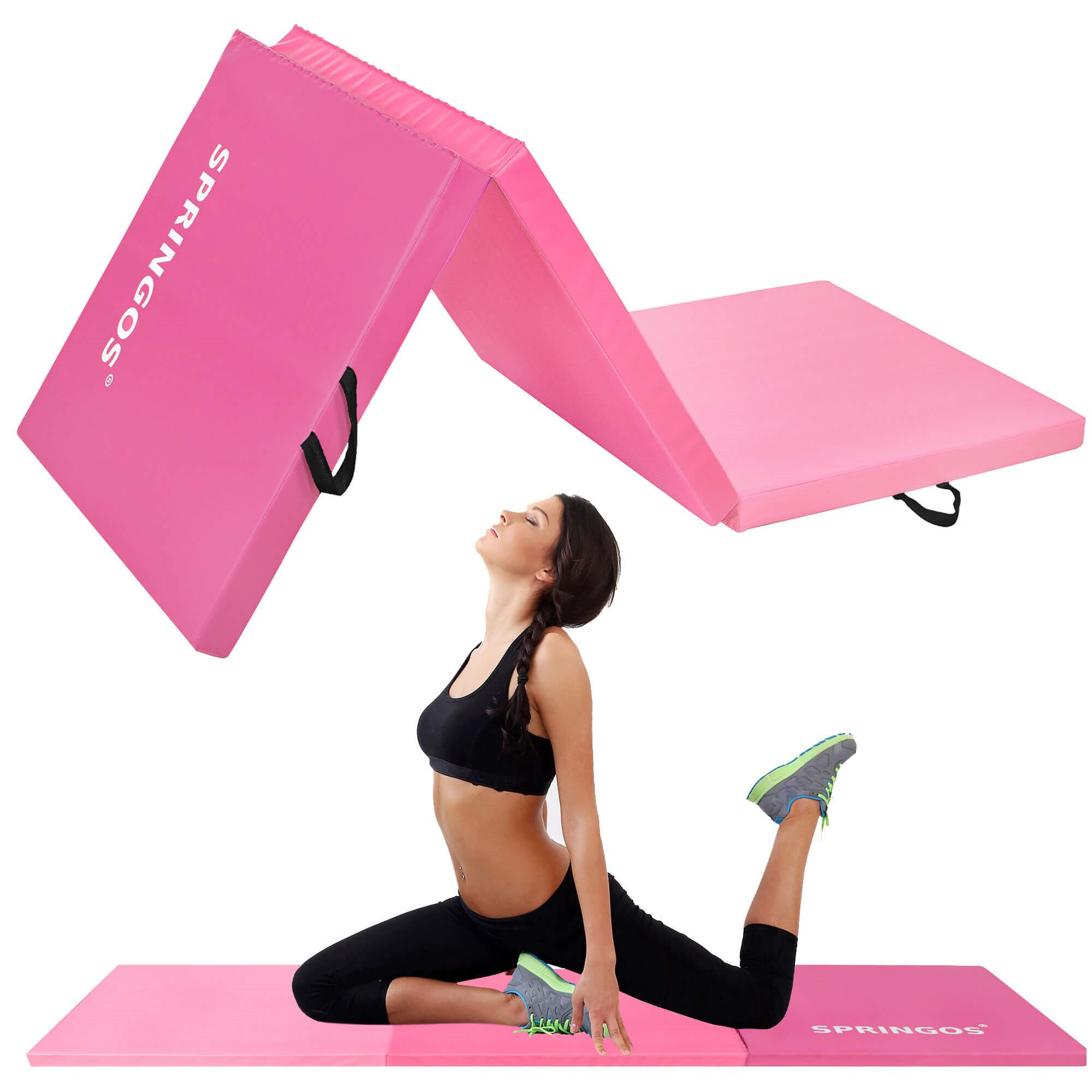 Jumppamatto Springos FA0140, 180 cm, vaaleanpun | Osta verkosta — Megaluks
