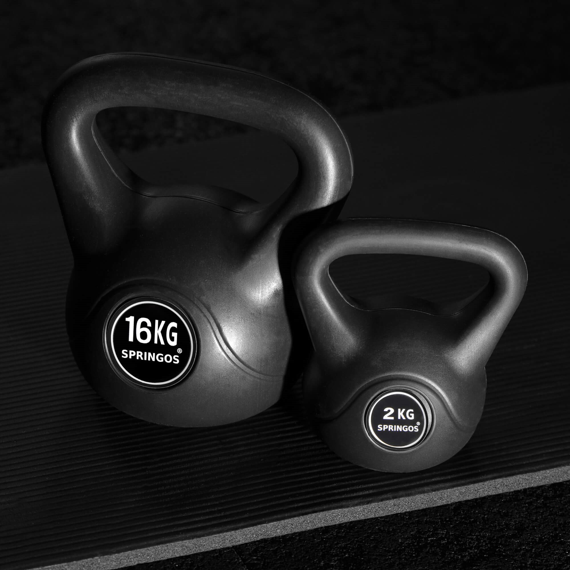 Гиря Springos FA1007, 16 кг, ABS | Купить онлайн — Megaluks