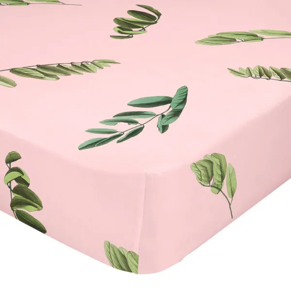 Fitted sheet HappyFriday Blooming Multicolour 200 x 200 x 32 cm