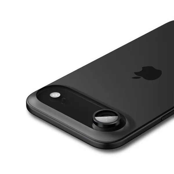 Spigen Optik Pro GLAS.TR EZ Fit Camera Protector 2-Pack - Lens Protector for iPhone Air (2 pcs) (Black)