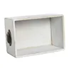 Storage boxes Home ESPRIT White Fir wood 35 x 22 x 15 cm 3 Pieces