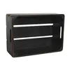 Storage boxes Home ESPRIT Cox Apples 1830 Black Fir wood 40 x 30 x 15 cm 3 Pieces