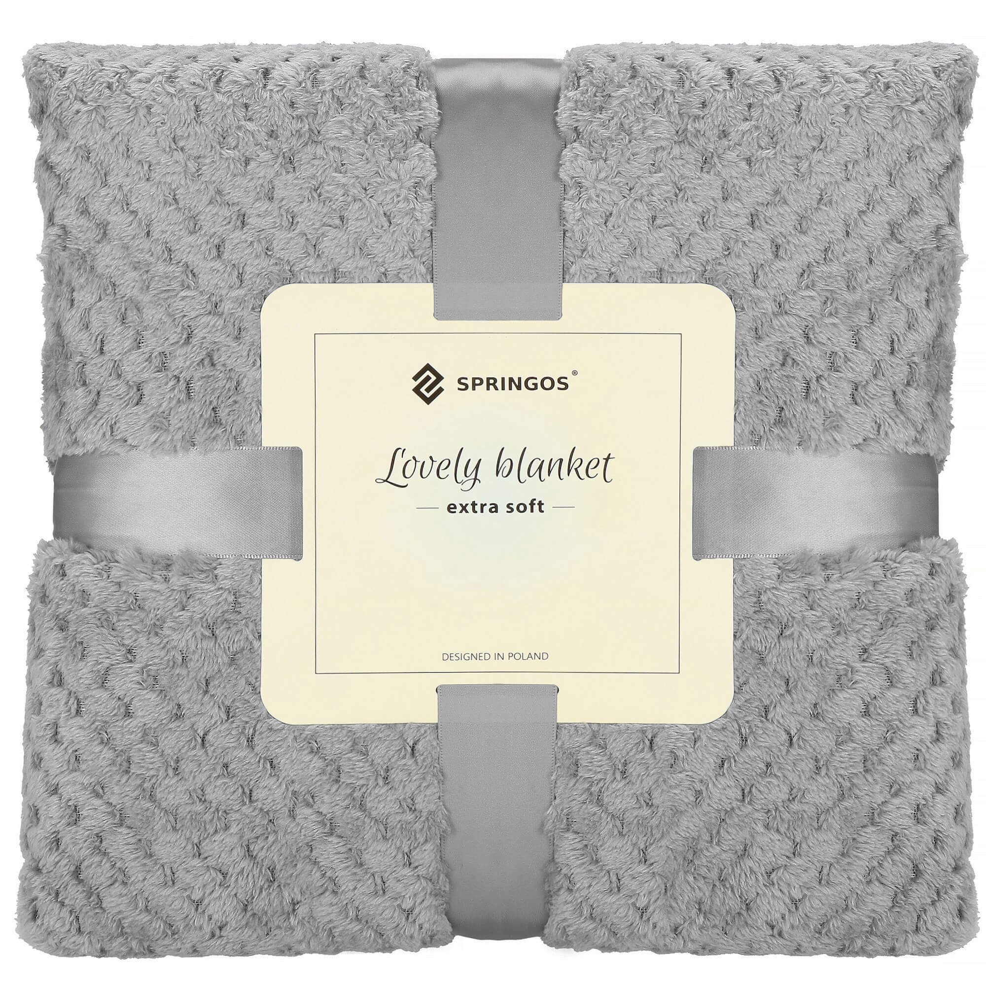 Bedspread Springos HA7099, reversible blanket 200x220 c | Buy online — Megaluks