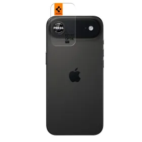 Spigen Optik Pro L-Series Glas.TR EZ Fit 2-Pack – Lens Protective Glass for iPhone Air (2 pcs) (Black / Red)