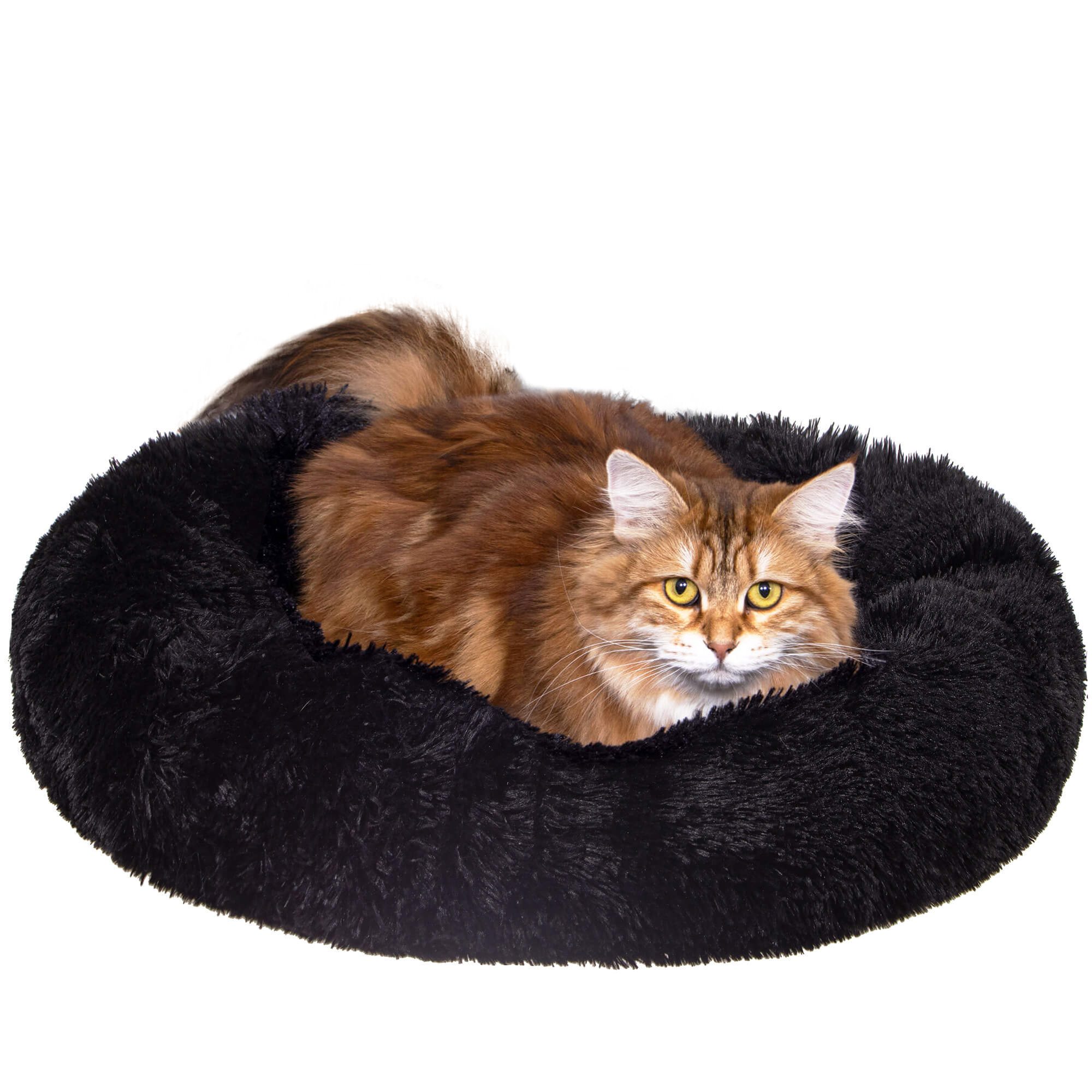 Dog bed Springos PA0161, 40 cm, plush, black