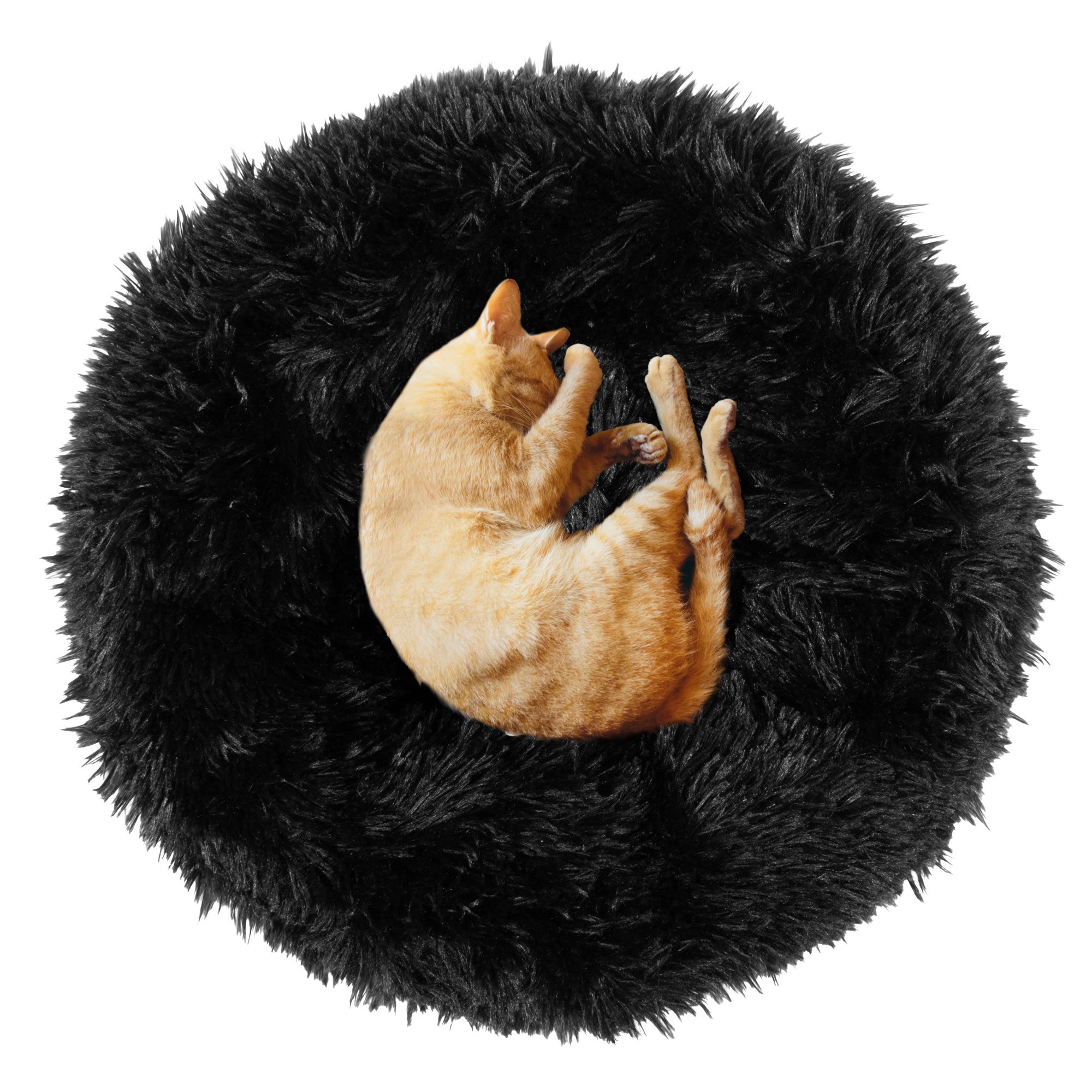 Dog bed Springos PA0161, 40 cm, plush, black