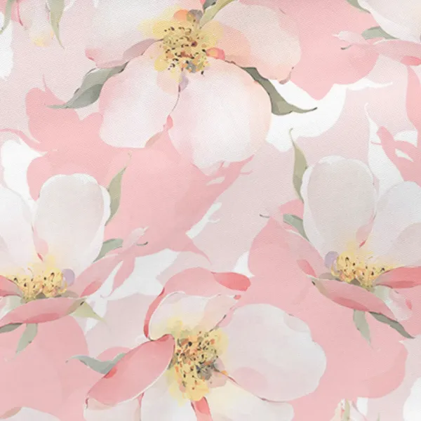 Fitted sheet HappyFriday Spring blossom Multicolour 200 x 200 x 32 cm