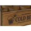 Box Home ESPRIT Cold Beer Brown Metal Fir wood 6 bottles 27 x 19 x 26 cm