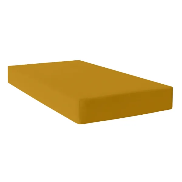 Fitted sheet HappyFriday BASIC Mustard 160 x 200 x 32 cm