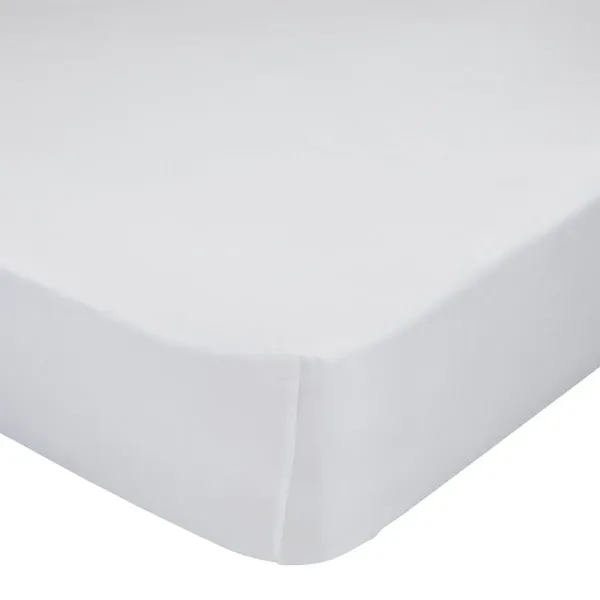 Fitted sheet HappyFriday BASIC White 140 x 200 x 32 cm 