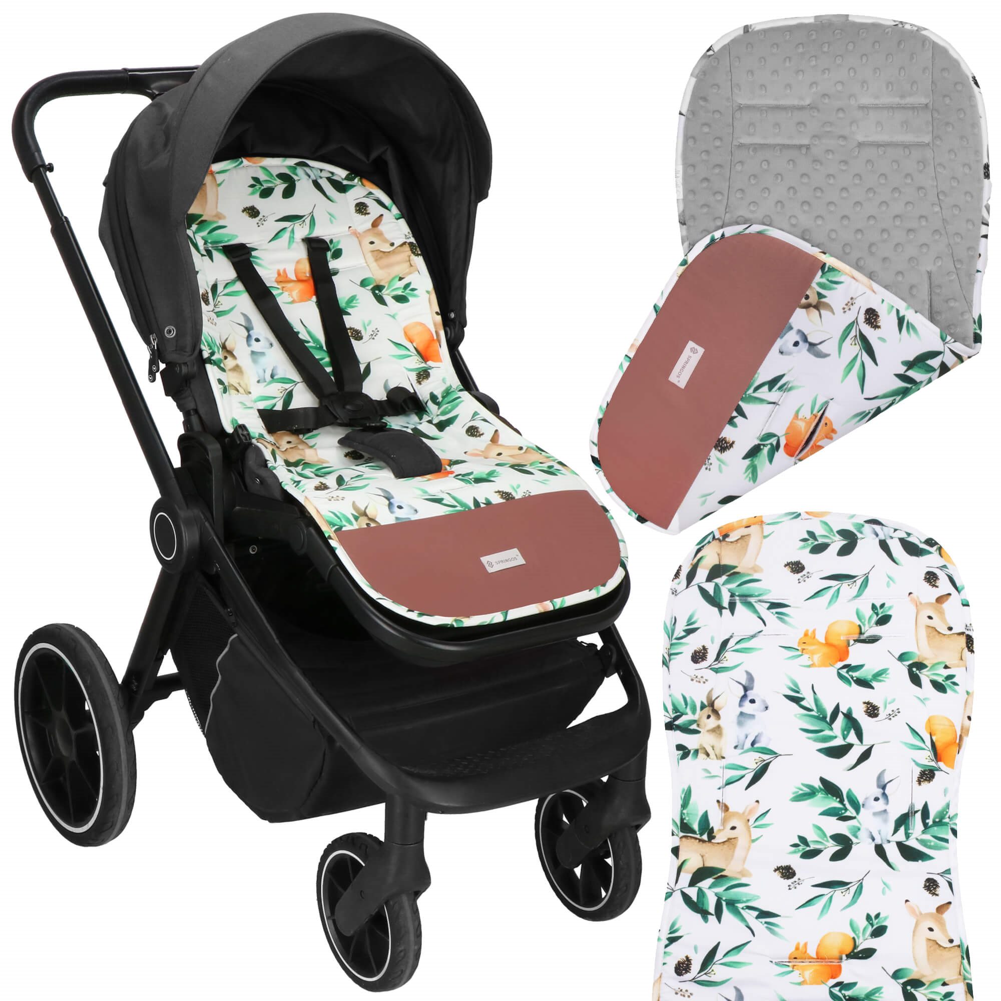 Stroller insert Springos SB0057 37x78 cm double-sided