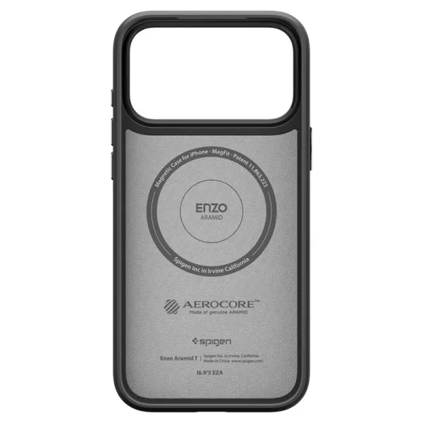 Spigen Enzo Aramid T Mag MagSafe - Case for iPhone 17 Pro (Black)